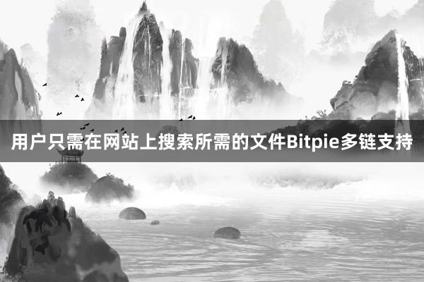 用户只需在网站上搜索所需的文件Bitpie多链支持