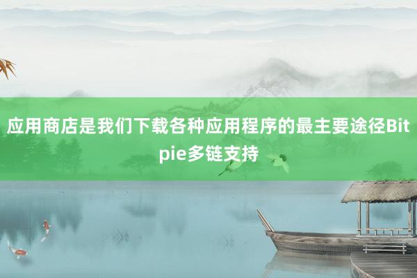 应用商店是我们下载各种应用程序的最主要途径Bitpie多链支持