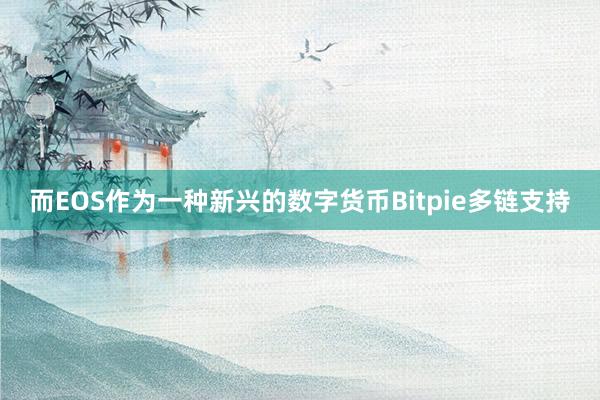 而EOS作为一种新兴的数字货币Bitpie多链支持