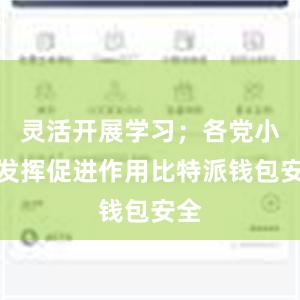 灵活开展学习；各党小组发挥促进作用比特派钱包安全