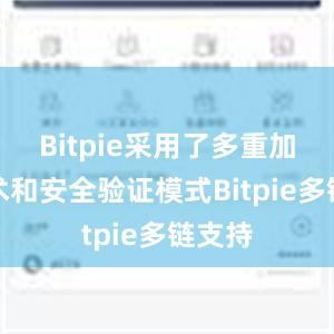 Bitpie采用了多重加密技术和安全验证模式Bitpie多链支持