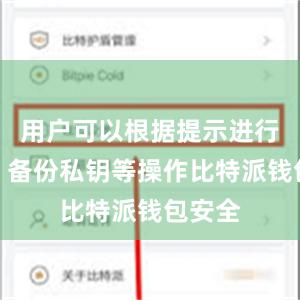用户可以根据提示进行注册、备份私钥等操作比特派钱包安全
